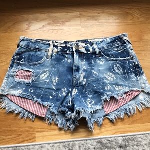 Free people denim cut off shorts